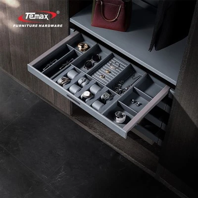 Temax 맞춤형 가죽 보석함(부드러운 마감 처리)