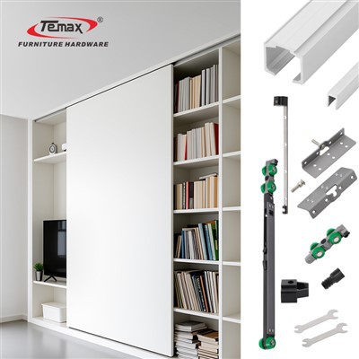 Temax Soft Close 슬라이딩 옷장 롤러 시스템 M51A